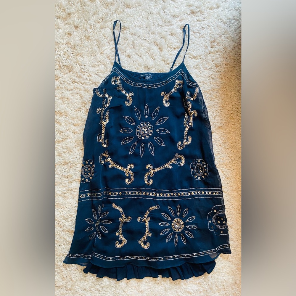 🌟SOLD🌟 Navy dress with sequin detail